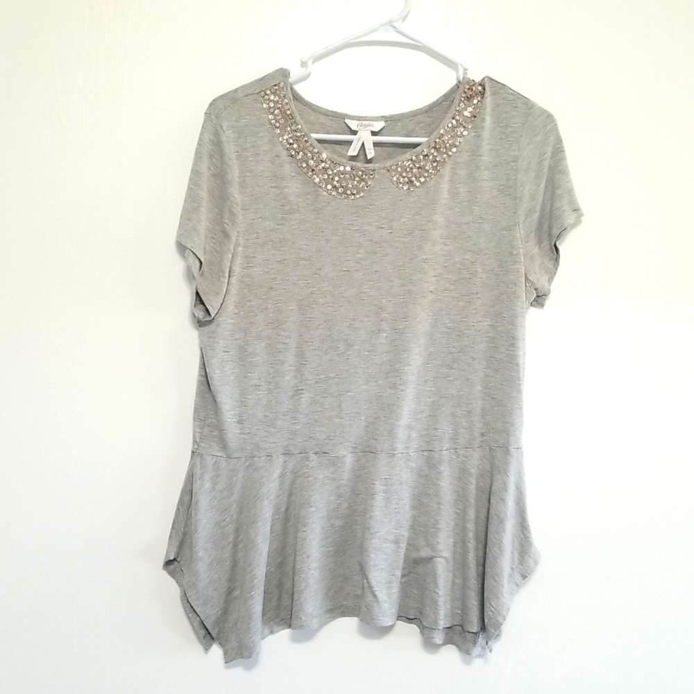 CANDIE'S gray BLOUSE​​​​​